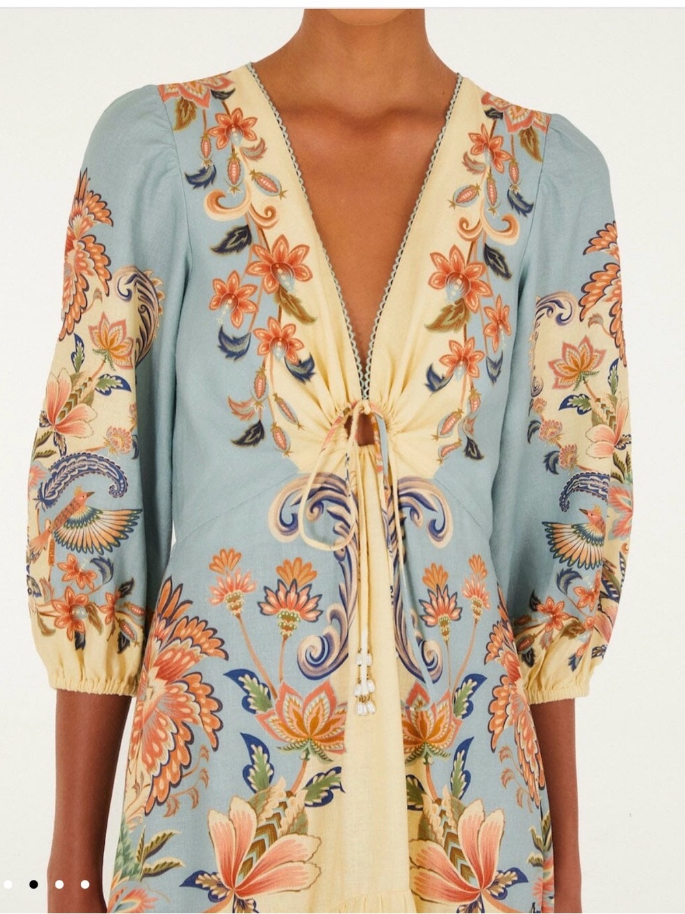 Butter Yellow Boho Beauty Lenzing™ Ecovero™ Euroflax™ Maxi Dress - Picture 4 of 4